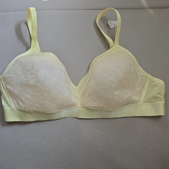 Soma Yellow Lace Bra Full Coverage Intimates - Picture 1 of 13
